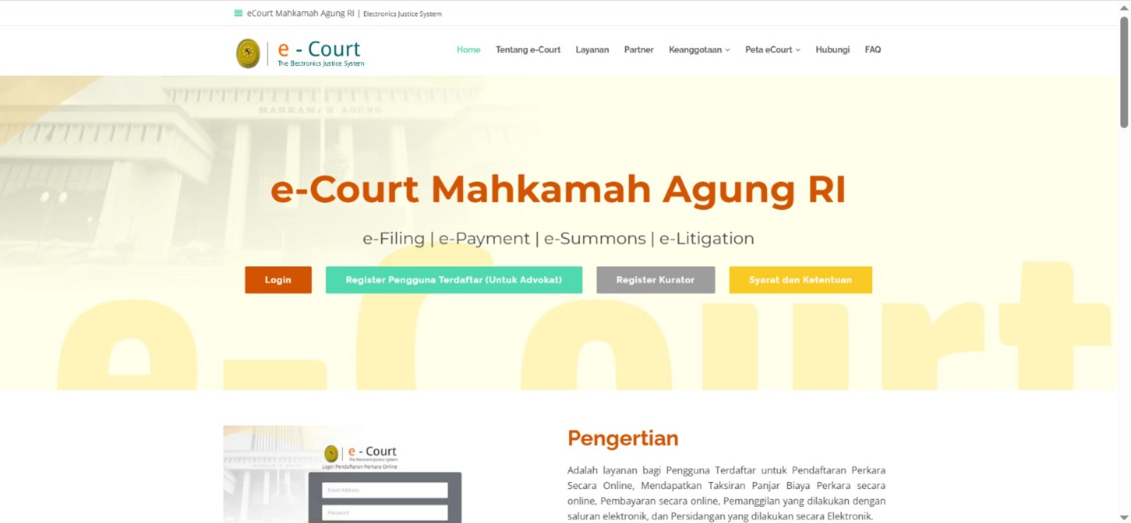 Menyederhanakan Pendaftaran Akun e-Court di Era Digital