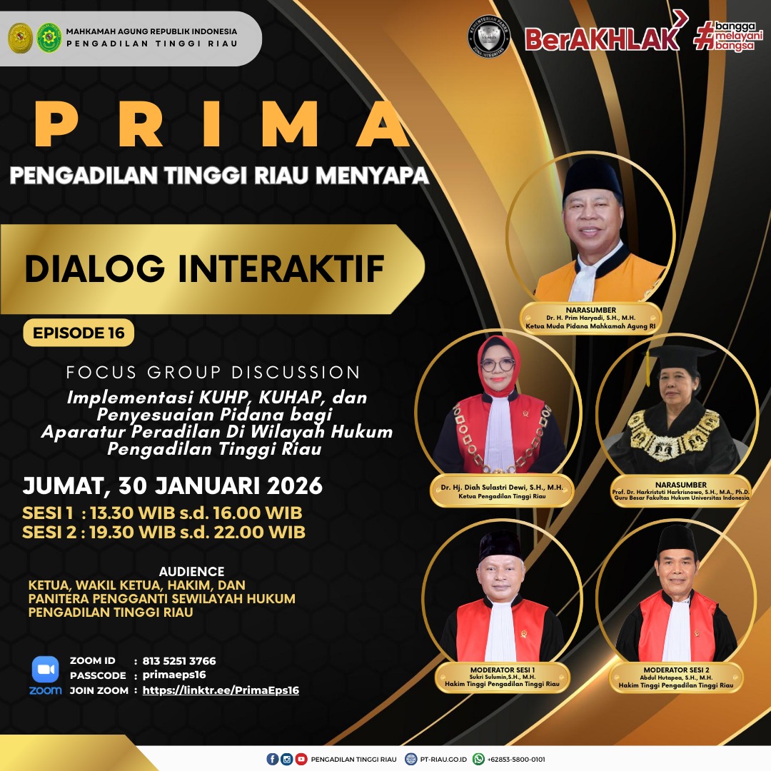 Menyelaraskan Langkah Peradilan Menyongsong Wajah Baru Hukum Pidana Nasional