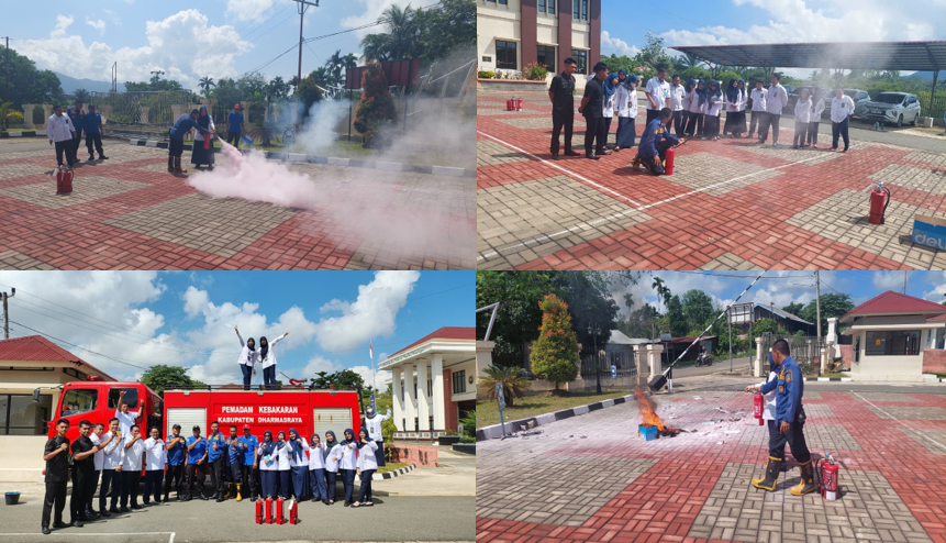 Mitigasi Risiko Kebakaran, PN Pulau Punjung Sumbar Simulasi Penanggulangan Kebakaran