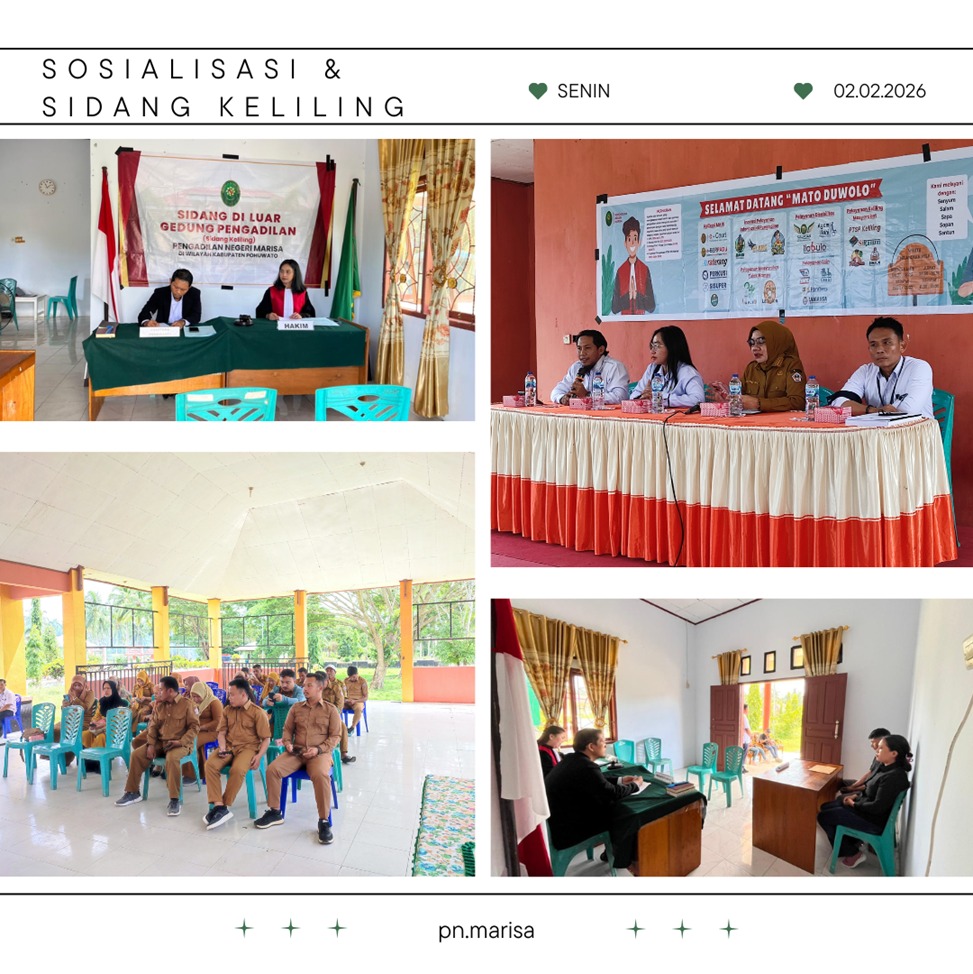 Pangkas Hambatan Geografis, PN Marisa Sidang Keliling di Kec. Dengilo