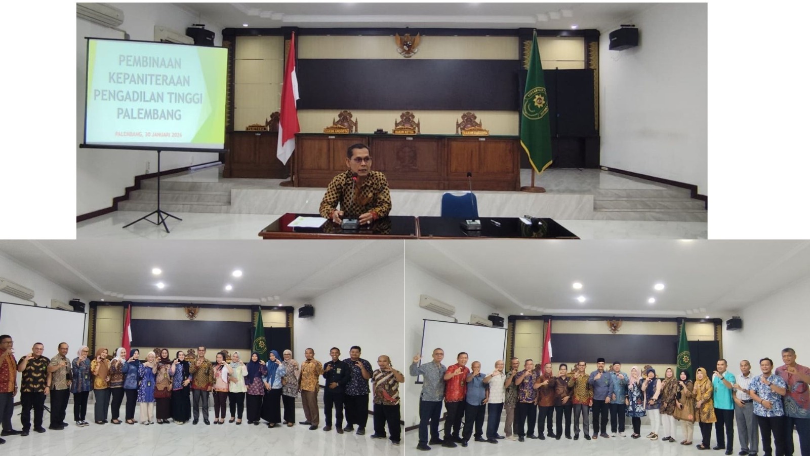 Pembinaan Panitera PT Palembang: Integritas, Kerja Ikhlas & Harmonis