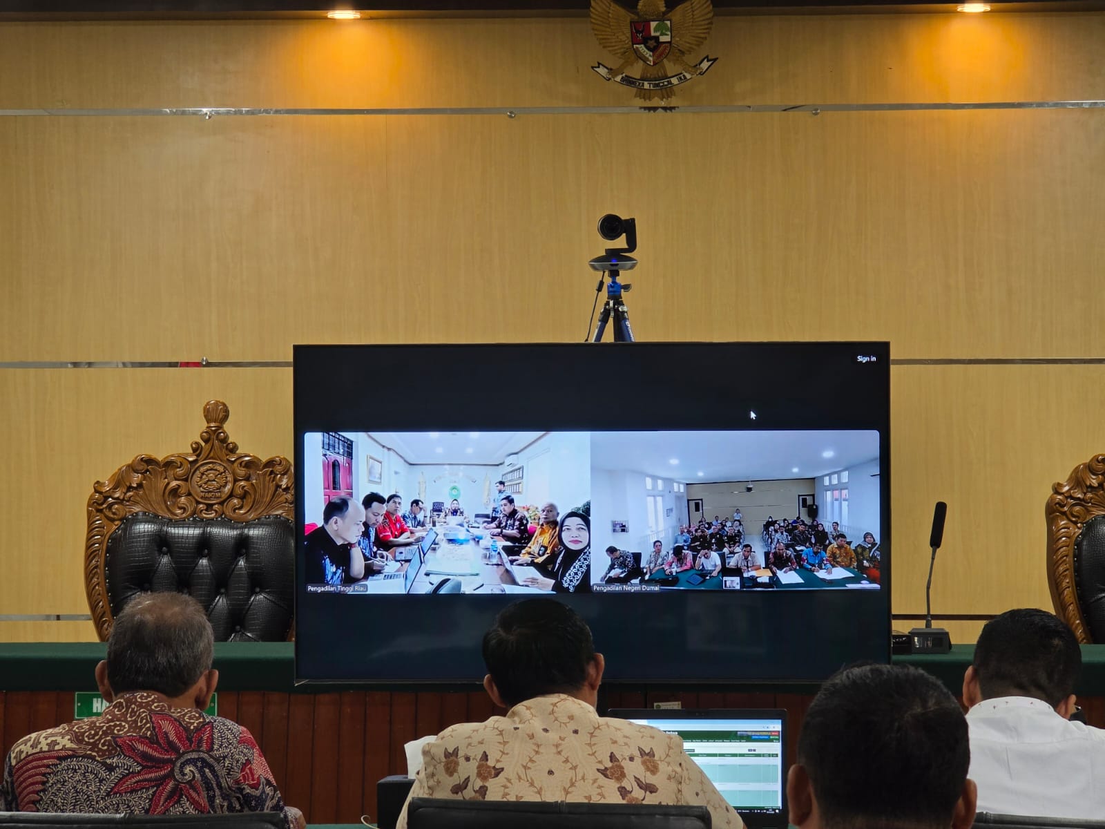 Pembinaan Virtual: PT Riau Bahas Access to Justice dan Restorative Justice