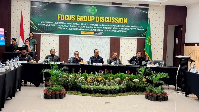 Percepat Penyelesaian Perkara, PT Tanjung Karang Gelar FGD bersama APH