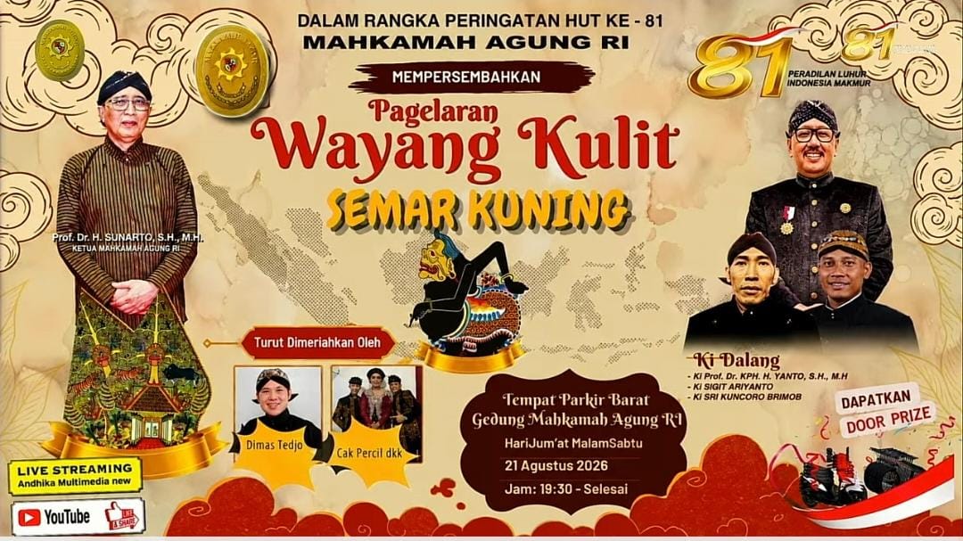 Peringati HUT Ke-81 MA, MA Gelar Wayang Kulit Lakon Semar