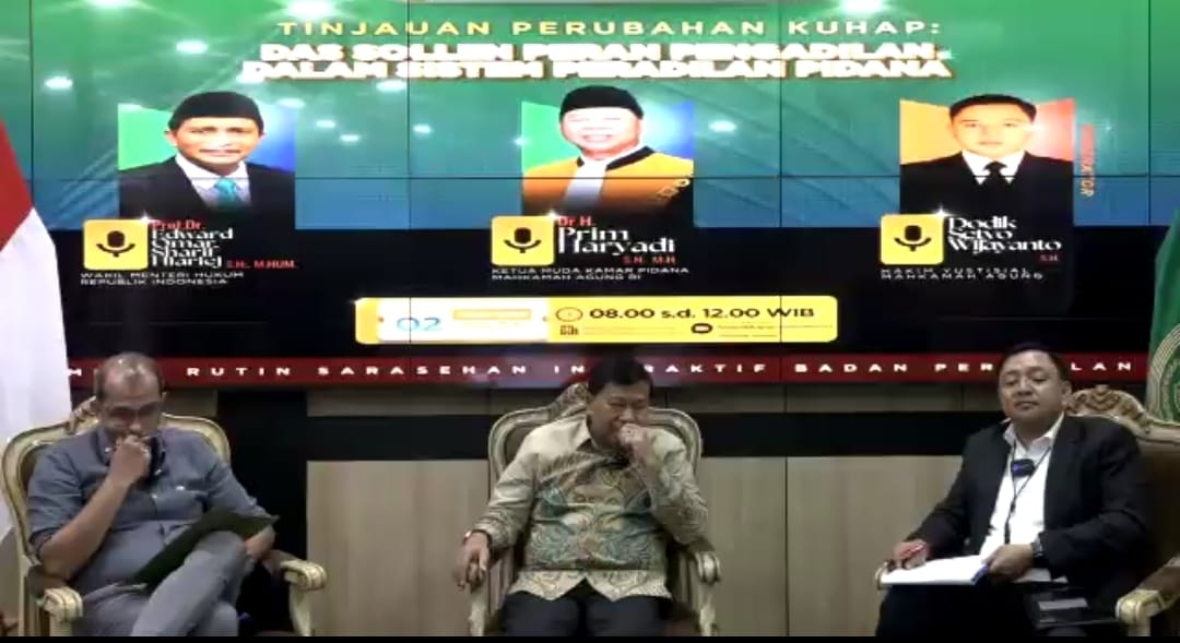 PERISAI EPS. 12, Wamenkum: KUHAP Mahkota Bagi Seluruh Aparat Penegak Hukum