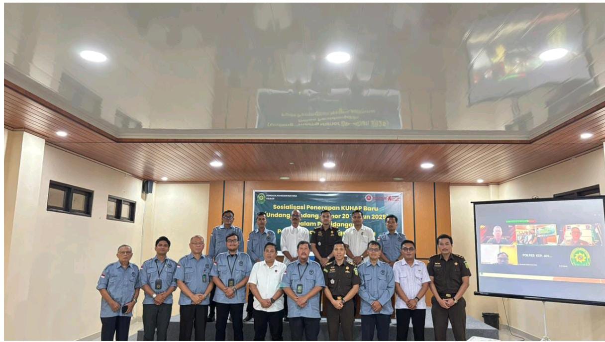 Perkuat Sinergitas Antar Lembaga, PN Natuna Gelar Sosialisasi & Diskusi KUHAP