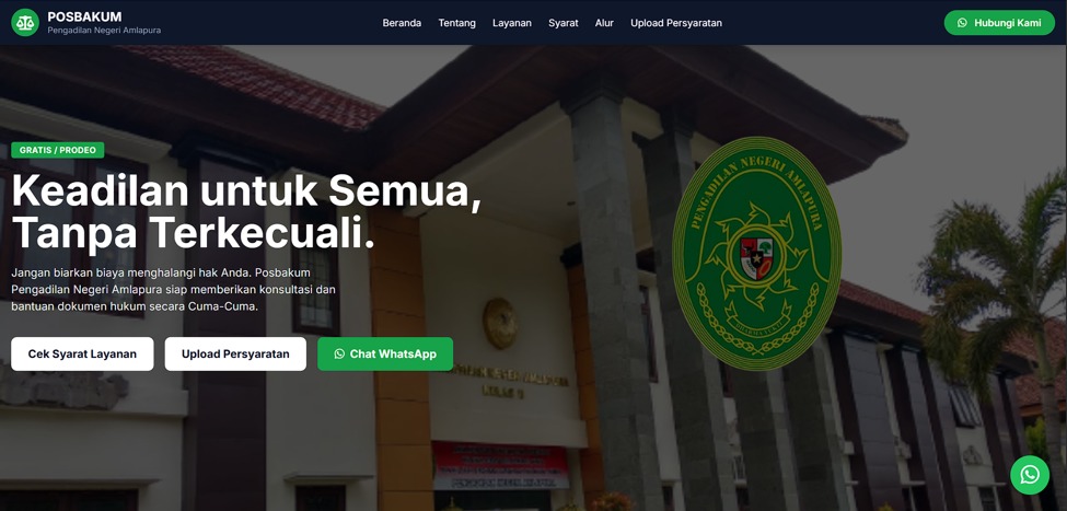 Perluas Akses Keadilan, PN Amlapura Hadirkan Layanan Posbakum Online