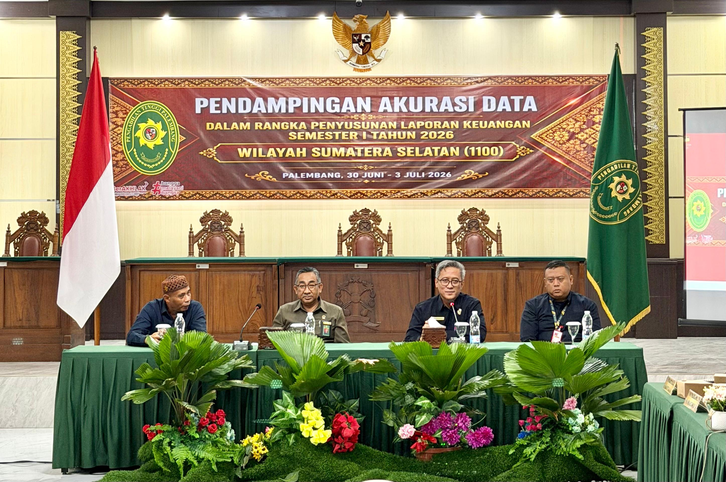 Pertahankan Opini WTP MA, PT Palembang Gelar Pendampingan Akurasi Data Laporan Keuangan