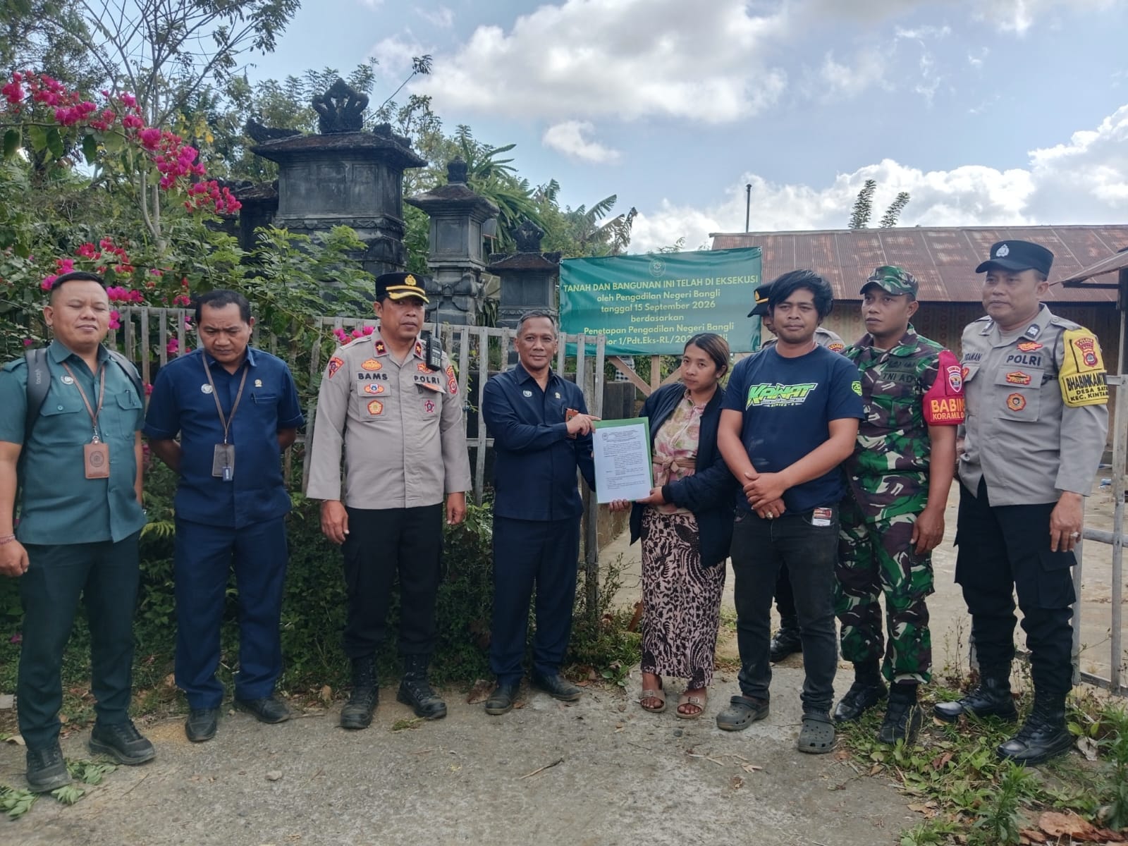 PN Bangli Eksekusi Lahan 20.740 Meter Persegi, Berjalan Humanis dan Kondusif