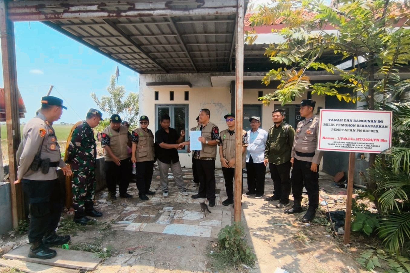 PN Brebes Lakukan Eksekusi Rumah dan 3 Bidang Tanah, Apa Sebabnya?