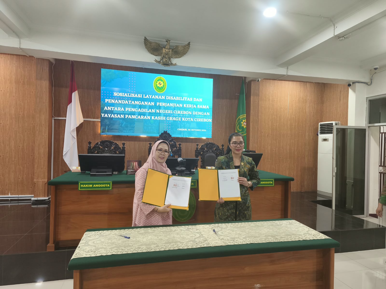 PN Cirebon Gandeng Yayasan Pancaran Kasih Grage, Perkuat Layanan Disabilitas