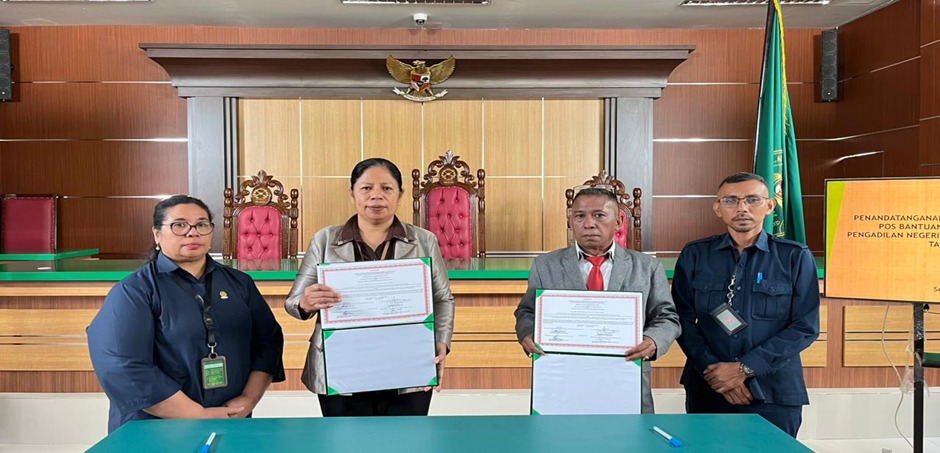 PN Dataran Hunipopu Perkuat Akses Bantuan Hukum Lewat Kerja Sama POSBAKUM