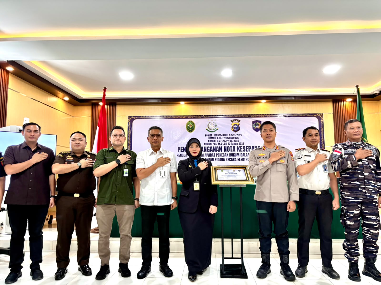 PN Dumai Perkuat Sinergi APH Lewat Kesepahaman Persidangan Elektronik