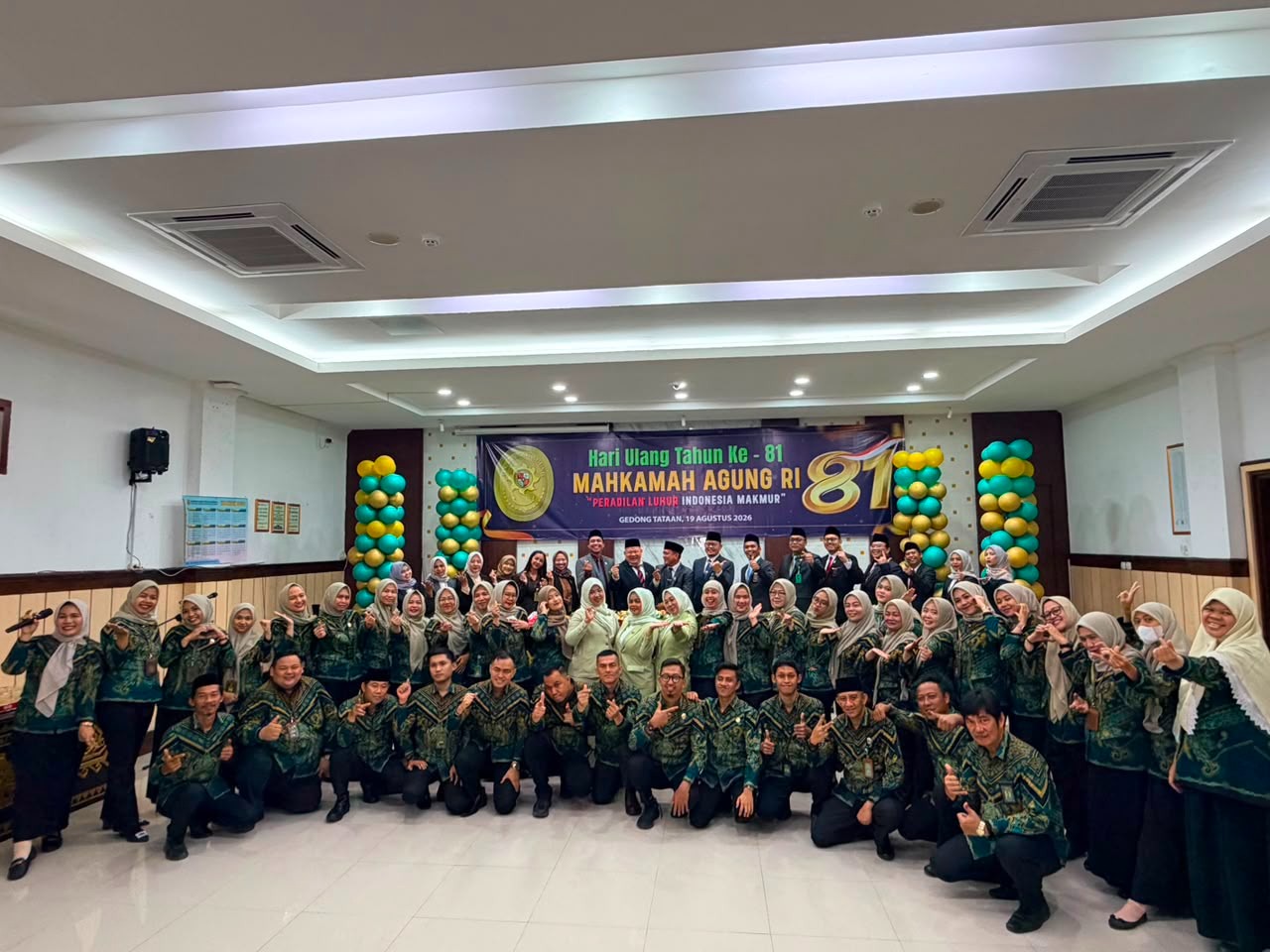 PN Gedong Tataan Semarakkan HUT ke-81 MA dengan Upacara, Tasyakuran, dan Donor Darah