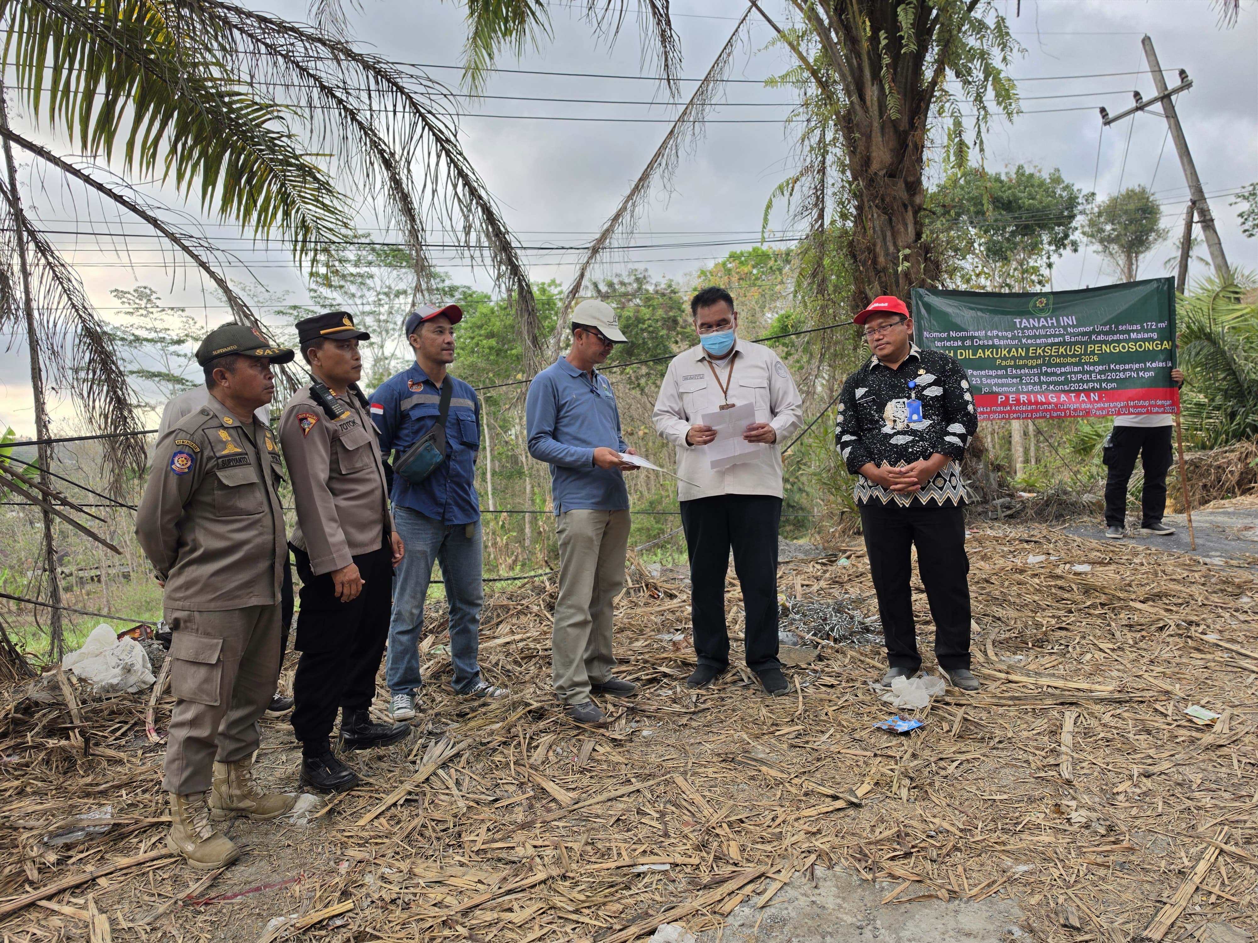 PN Kepanjen Eksekusi Pengosongan 9 Objek Terdampak Pembangunan Jalan