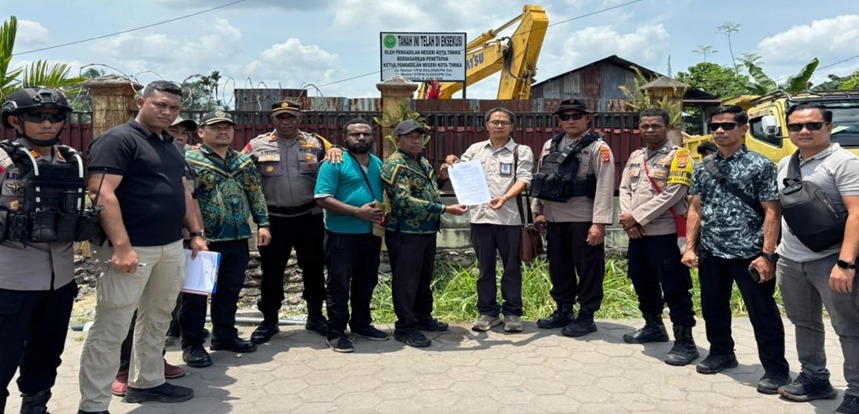 PN Kota Timika Kembali Berhasil Eksekusi Lahan Seluas 5.000 Meter Persegi
