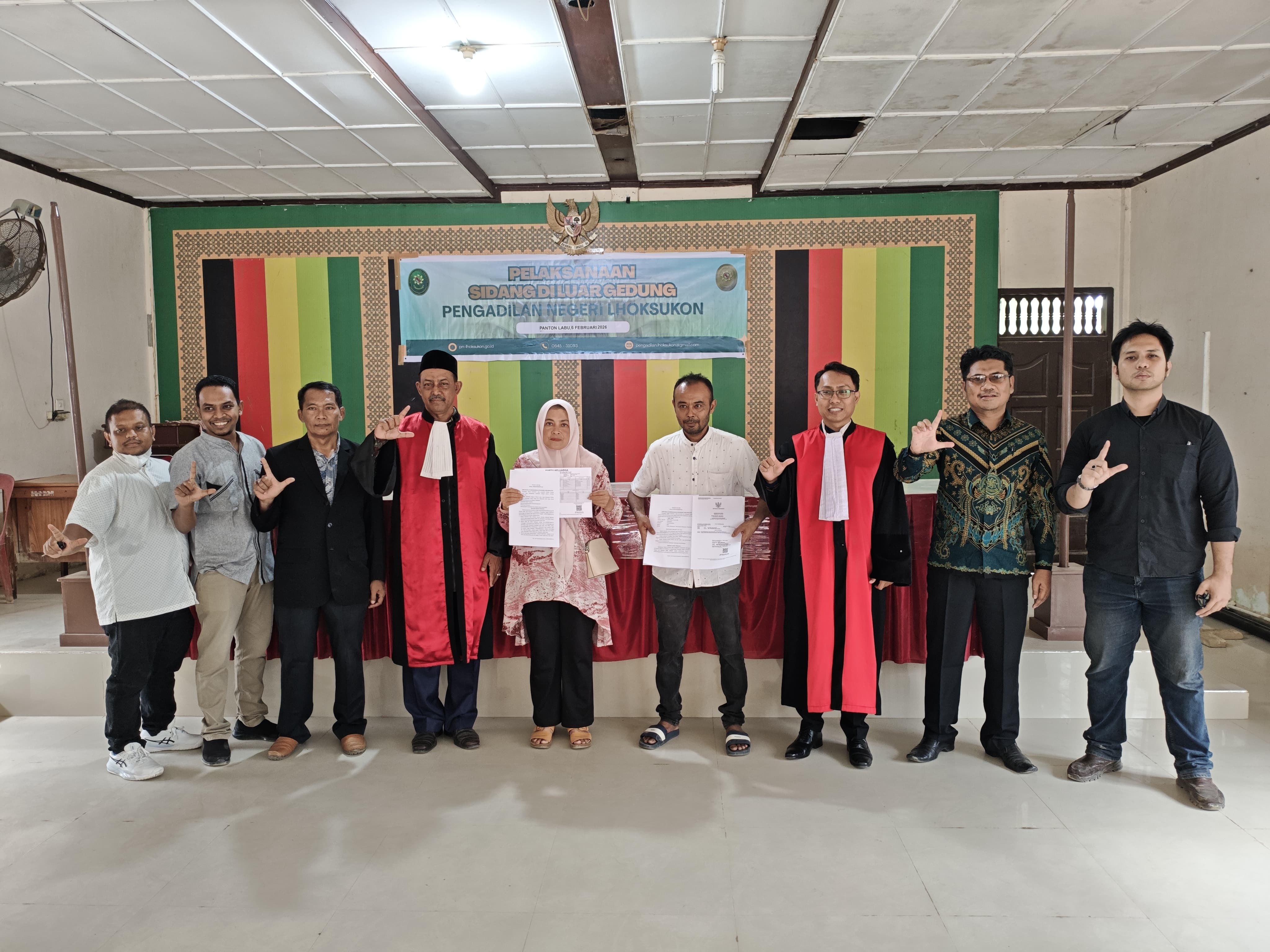 PN Lhoksukon Sidang Luar Gedung, Wujud Nyata Kehadiran Negara Layani Masyarakat
