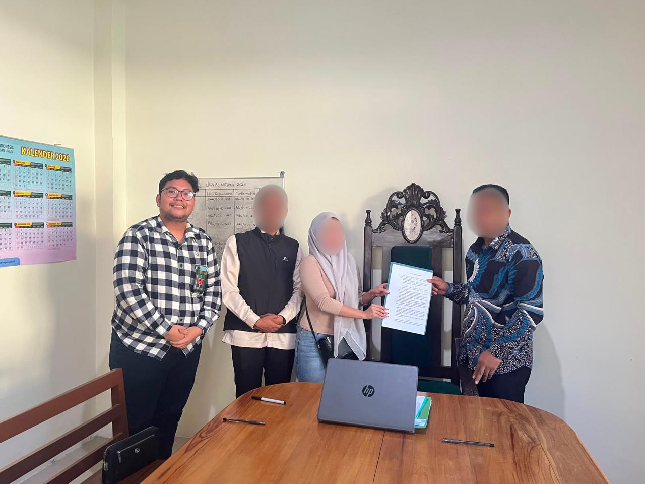 PN Majene Damaikan Sengketa Utang 550 Juta Lewat Mediasi Eletronik