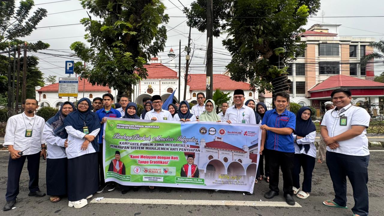 PN Makassar bersama DYK Kampanye Anti Suap hingga Berbagi Takjil