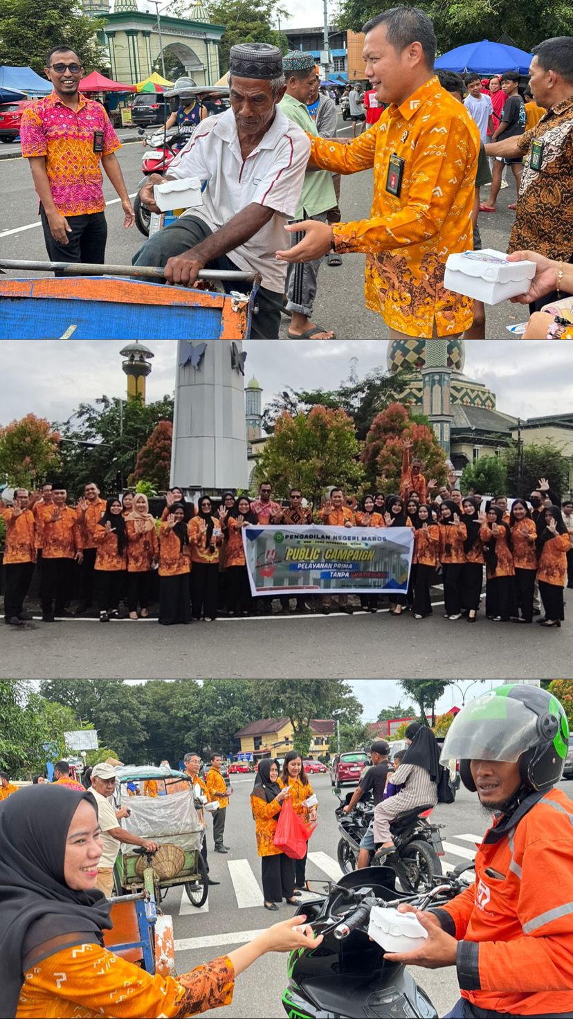 PN Maros Sapa Masyarakat, Tegaskan Pelayanan Tanpa Gratifikasi