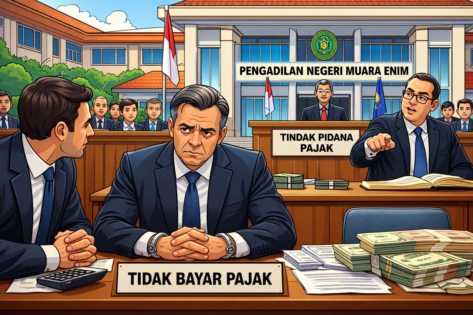 PN Muara Enim Vonis Pengemplang Pajak Penjara dan Denda Rp1,1 Miliar