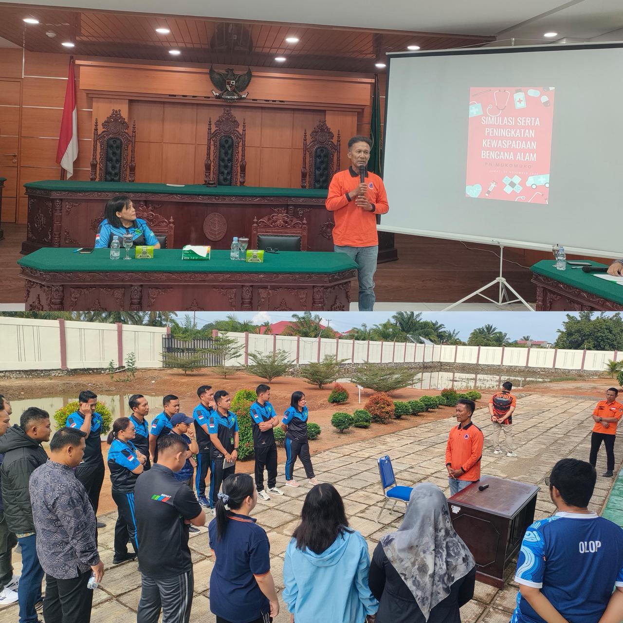 PN Mukomuko Gelar Simulasi Hadapi Gempa