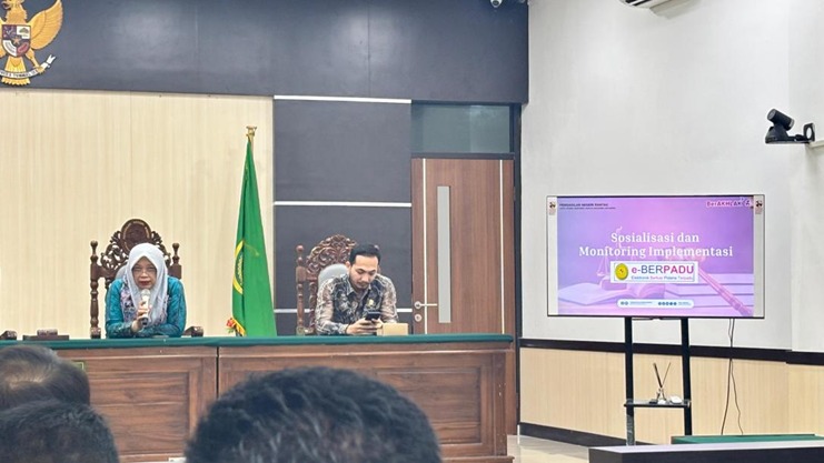 PN Rantau Gelar Sosialisasi e-Berpadu dan Keterbukaan Informasi Publik
