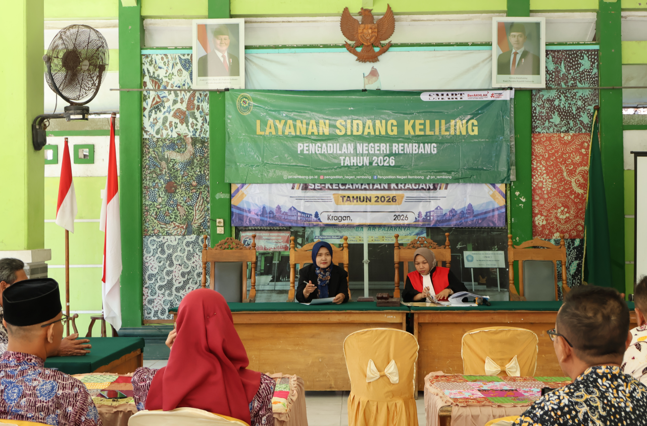 PN Rembang Dekatkan Layanan dengan Sidang Keliling, Penetapan Langsung Jadi di Tempat
