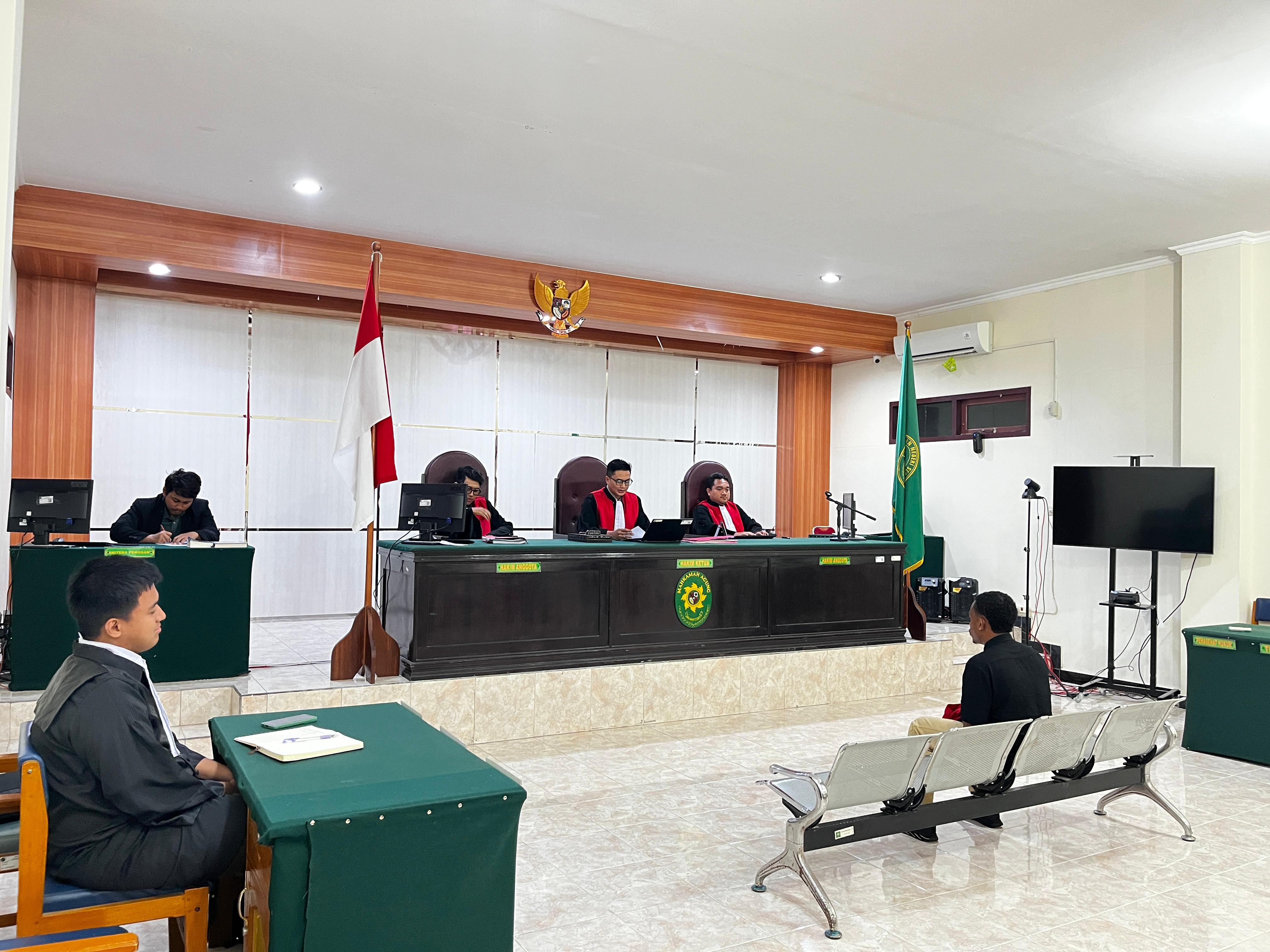 PN Serui Papua Vonis Residivis Keempat Kalinya