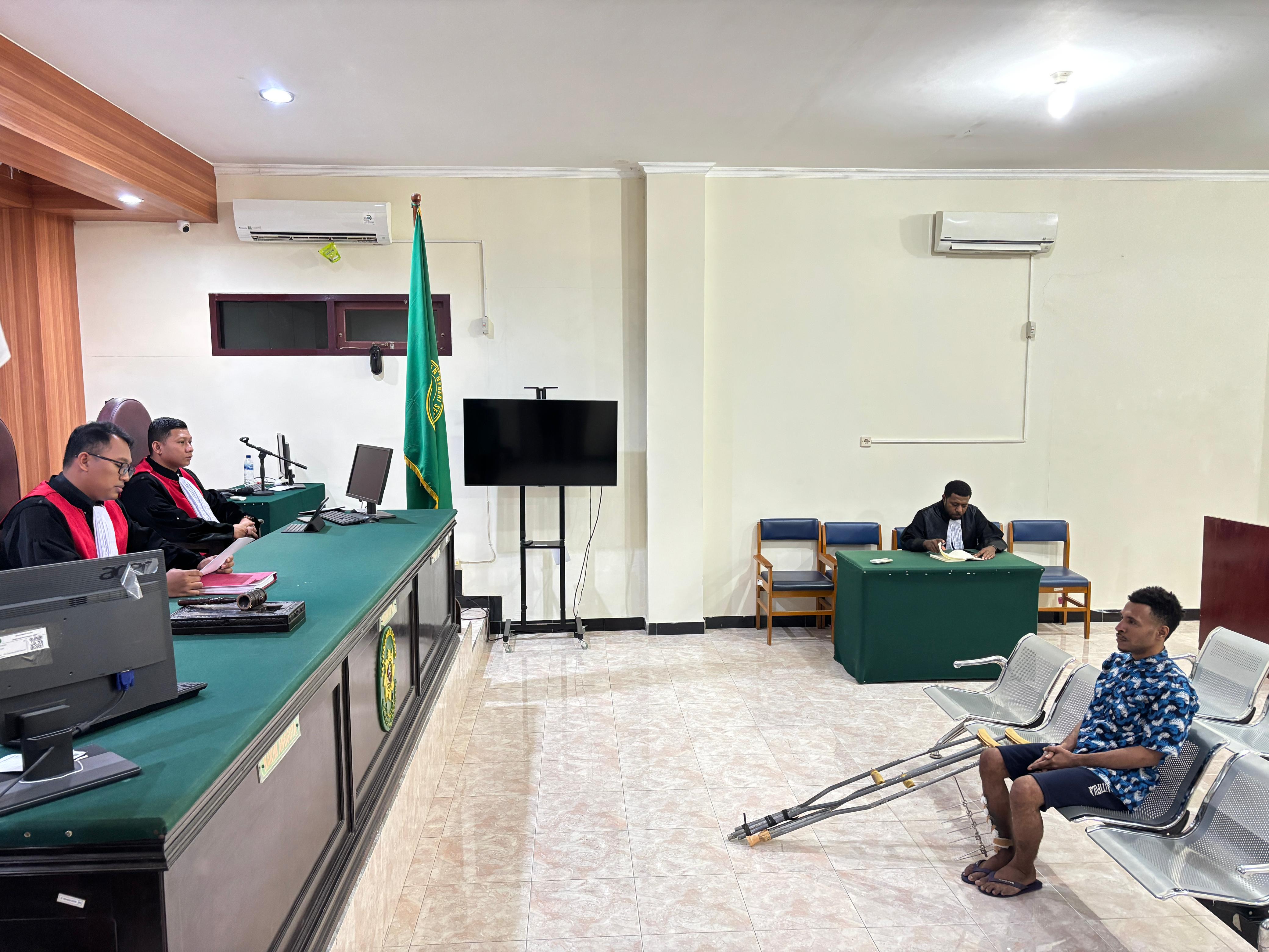 PN Serui Vonis Residivis Penyandang Disabilitas Kelima Kalinya