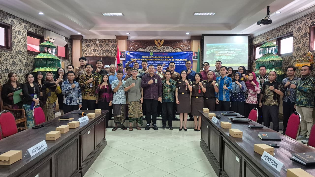 PN Singaraja Satukan Penegak Hukum Bahas KUHP–KUHAP Baru