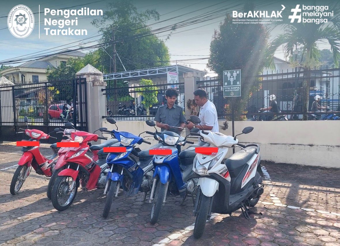 PN Tarakan Kaltara Lakukan Opname Fisik Kendaraan Dinas