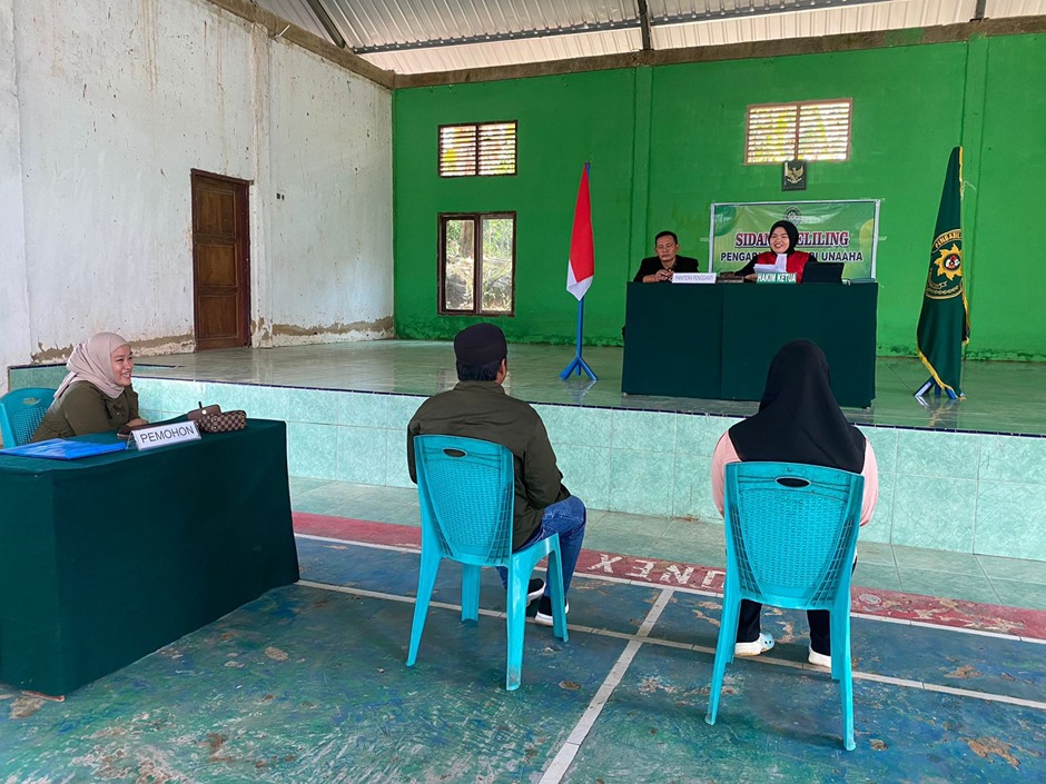 PN Unaaha Sultra Gelar Sidang Keliling Sembari Kenalkan Inovasi I-Kon Sidkel