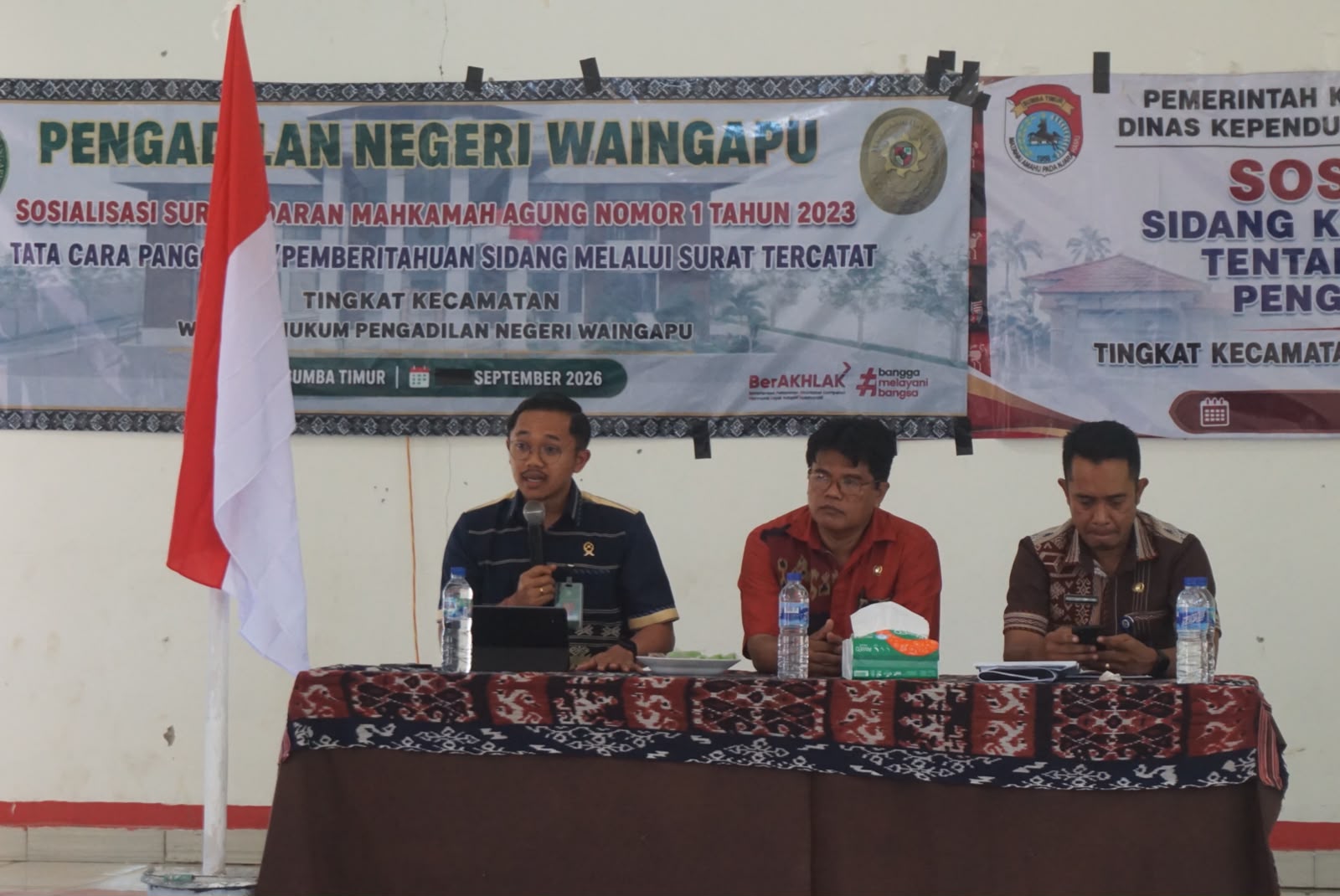 PN Waingapu Gelar Sosialisasi Sidang Keliling Pengesahan Anak di Sumba Timur