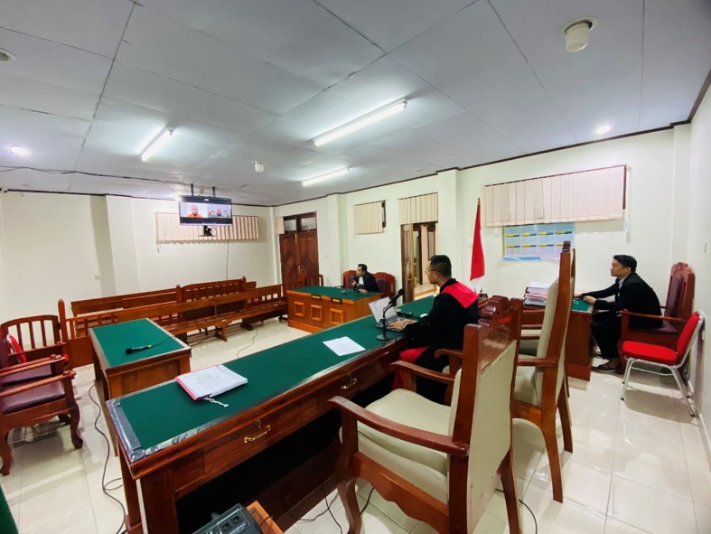 PN Wamena Gelar Sidang Teleconfrence & Terapkan Pengakuan Bersalah