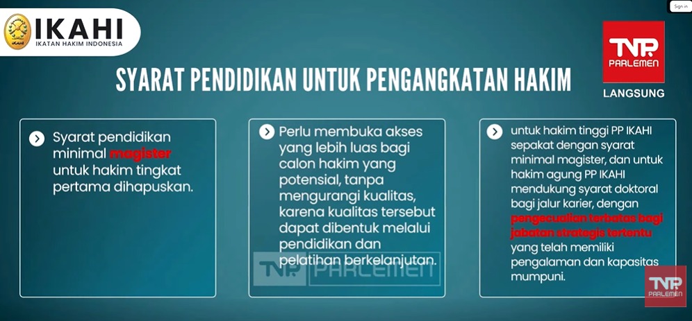 PP IKAHI Tak Sepakat Syarat Pendidikan Minimal S2 untuk Calon Hakim, Kenapa?