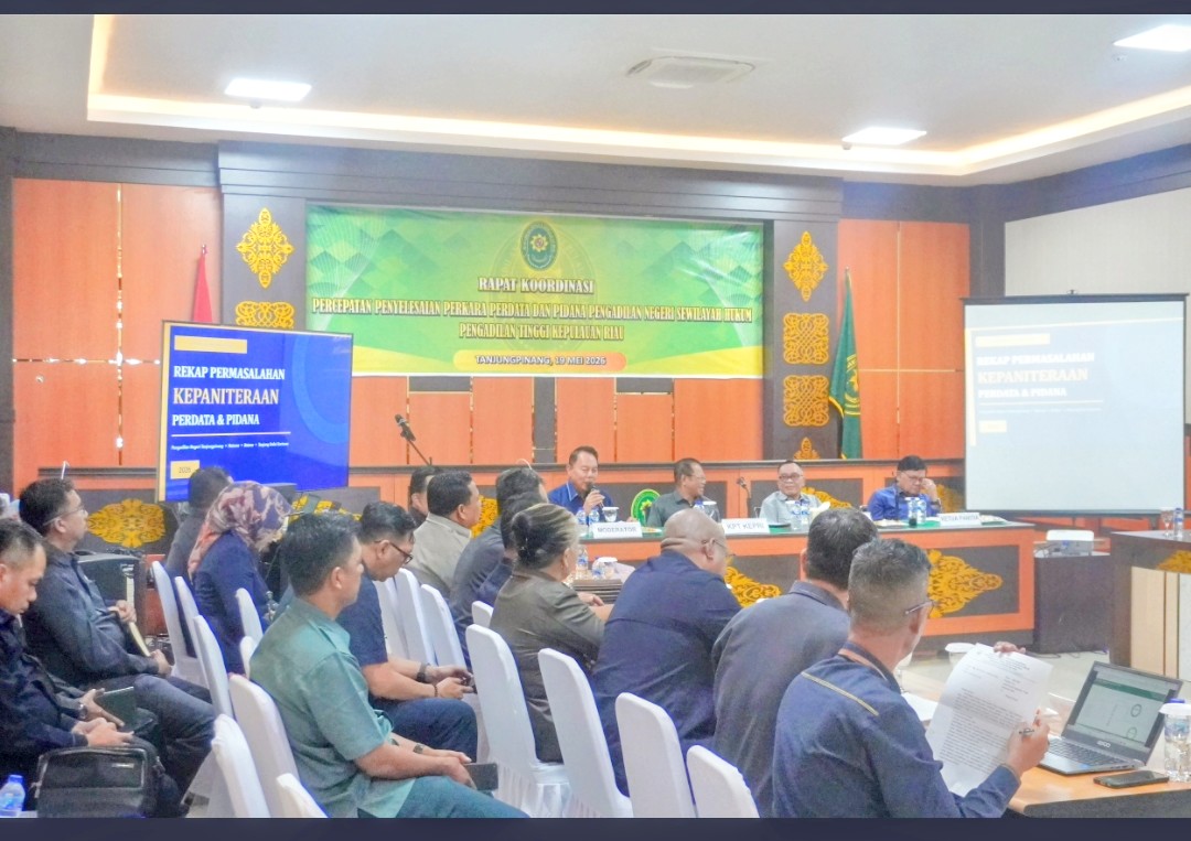 PT Kepri Konsolidasikan Percepatan Penanganan Perkara & Reformasi Pelayanan Peradilan