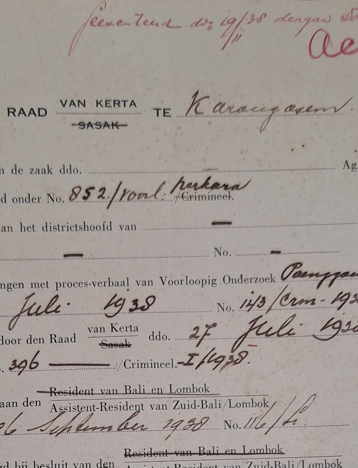 Raad Van Kerta Karangasem 1938: Sumpah Berdasarkan Adat untuk Keadilan