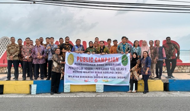 Ramadan Penuh Berkah, PN/Perikanan Tual Gelar Kampanye Zona Integritas