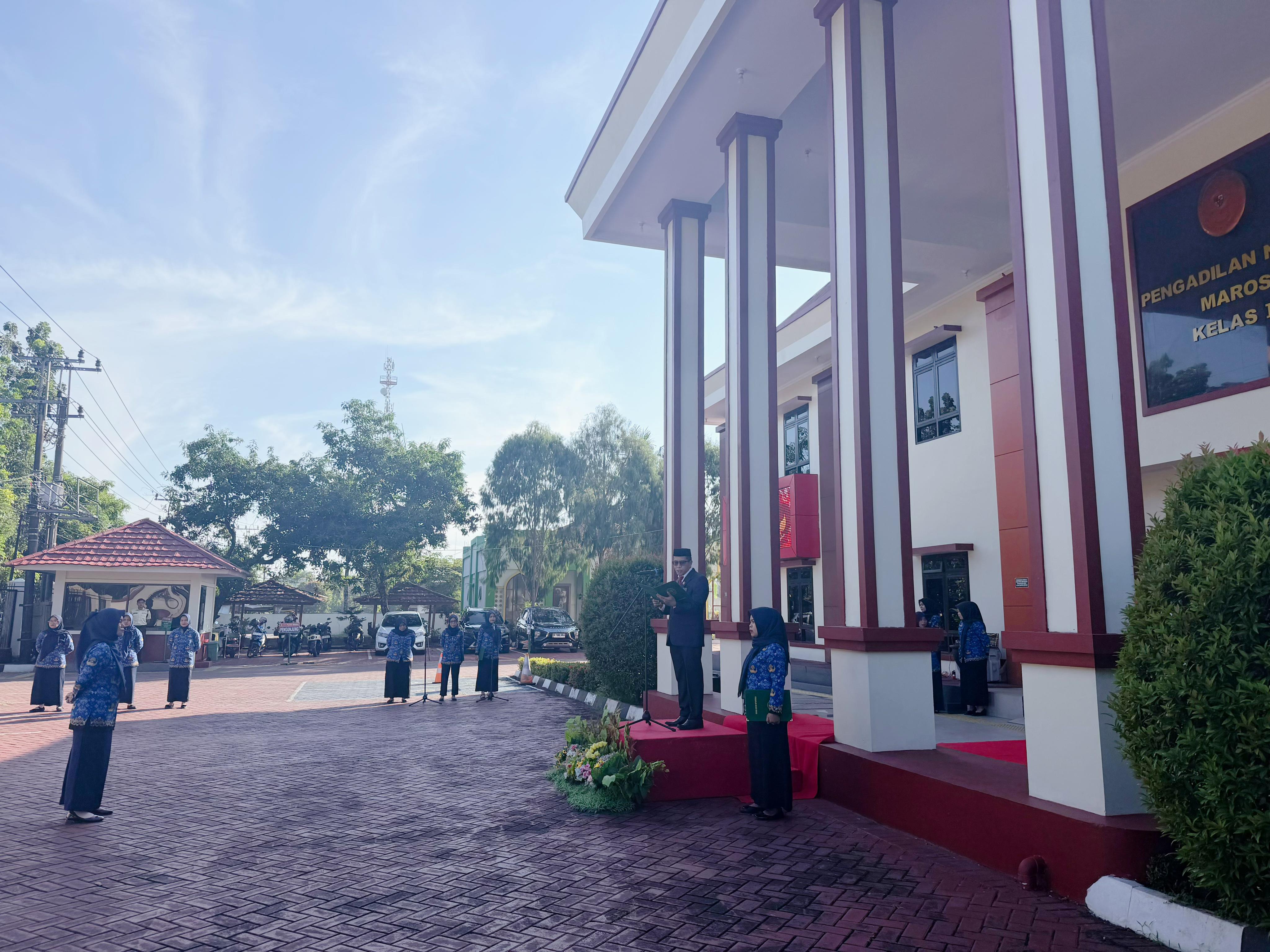 Semangat Kesetaraan Warnai Upacara Hari Lahir Pancasila di PN Maros
