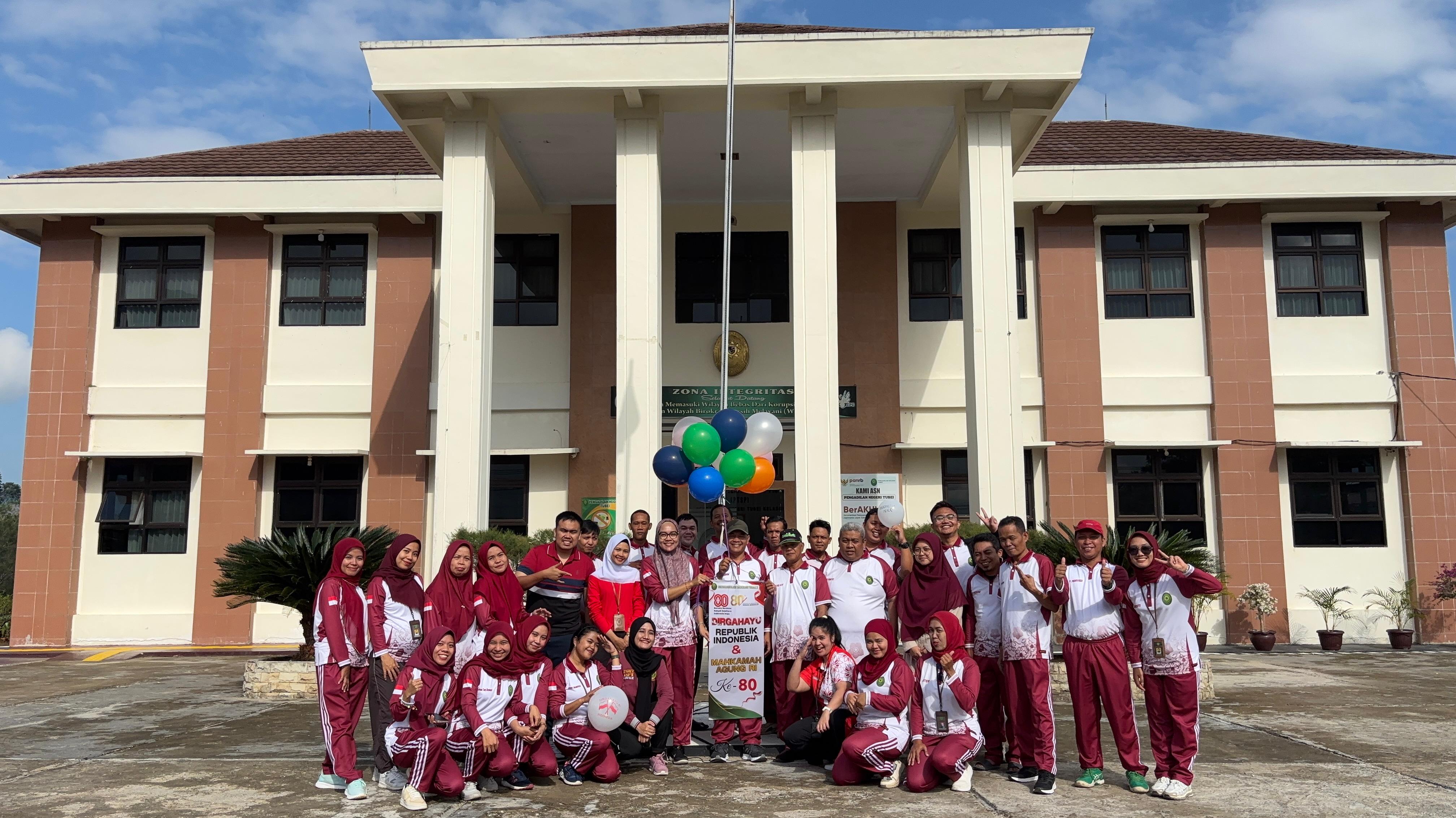 Semarak Merah Putih, PN Tubei Adakan Rangkaian Lomba HUT RI dan MA ke-80
