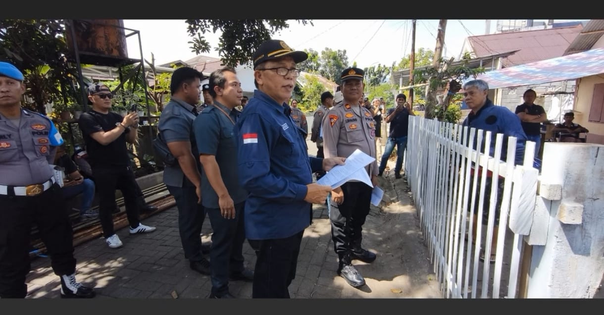 Sempat Adu Dorong, Eksekusi Lahan 300 Meter di Manado Berhasil Dituntaskan