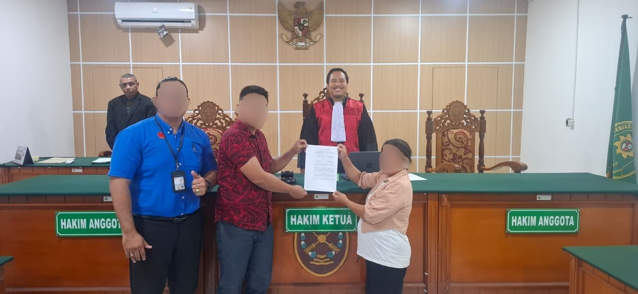 Sengketa Utang Piutang Rp56 Juta Berakhir Damai di PN Tobelo