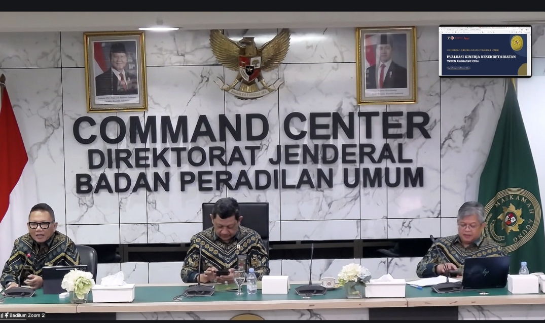 Sesditjen Badilum Tekankan Penguatan Tata Kelola Anggaran ke Pimpinan Pengadilan