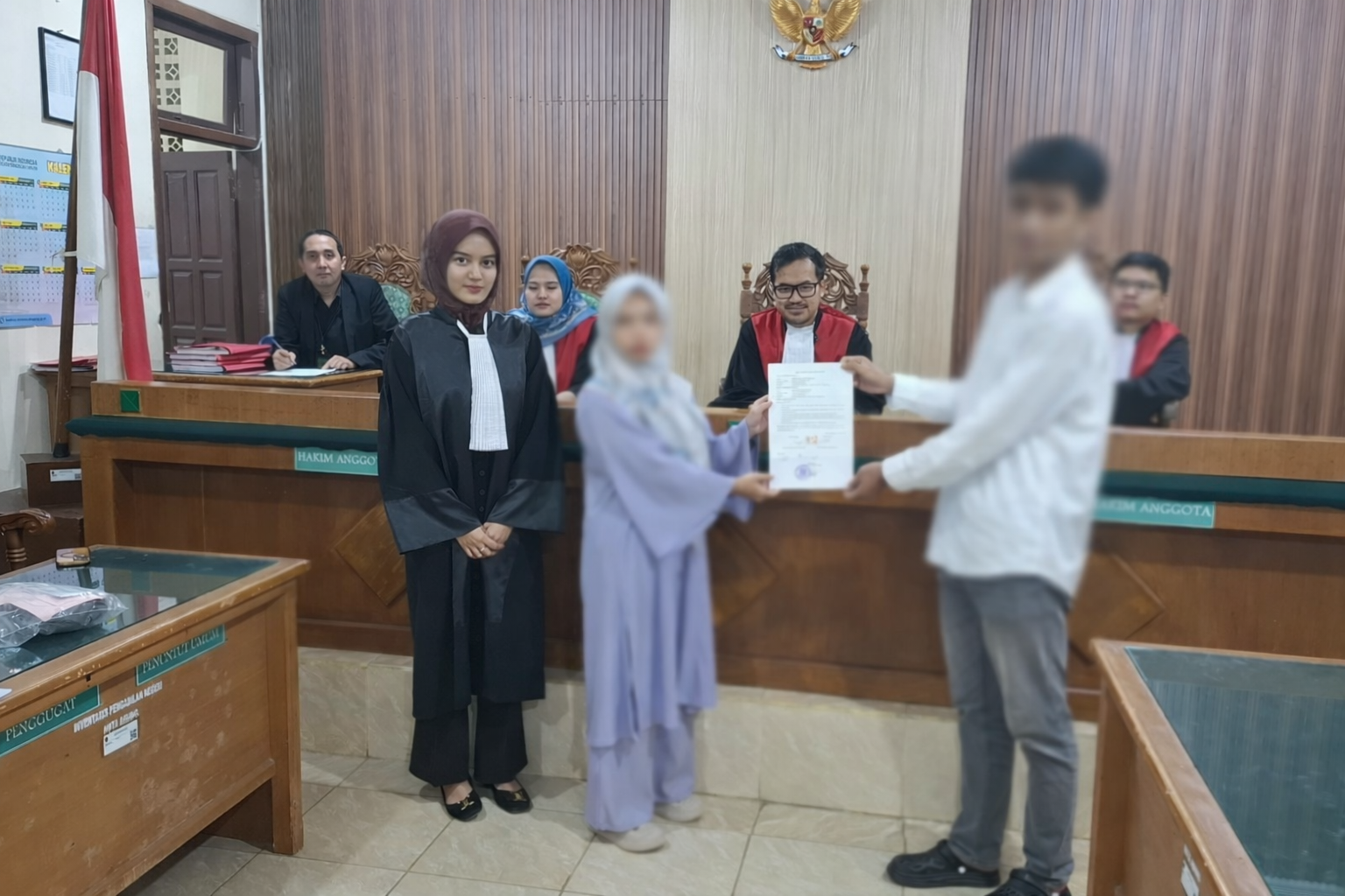 Setelah Damai di Persidangan, PN Kota Agung Jatuhkan Judicial Pardon Kasus KDRT