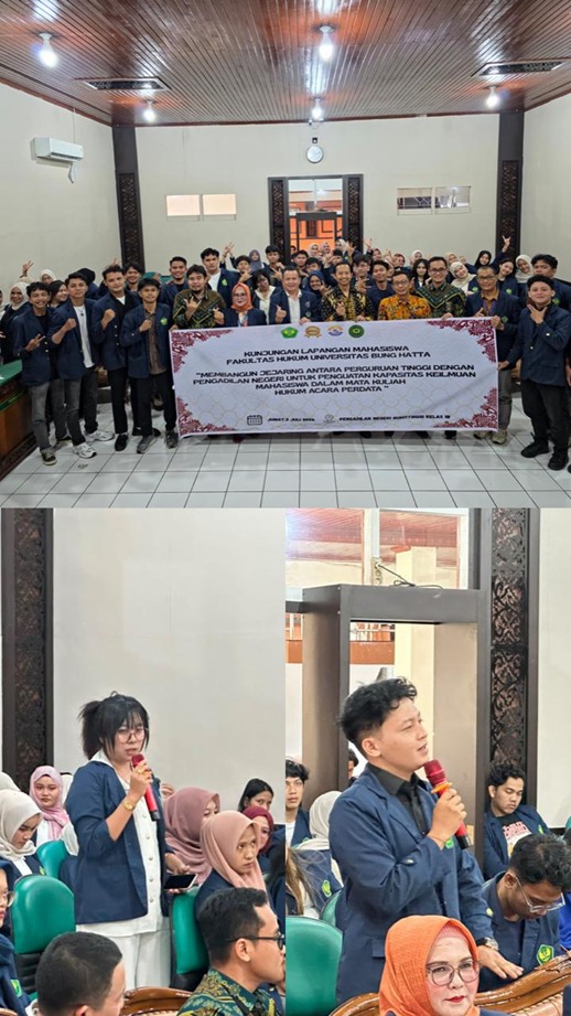 Sinergitas PN Bukittinggi & Universitas Bung Hatta Majukan Pendidikan Hukum