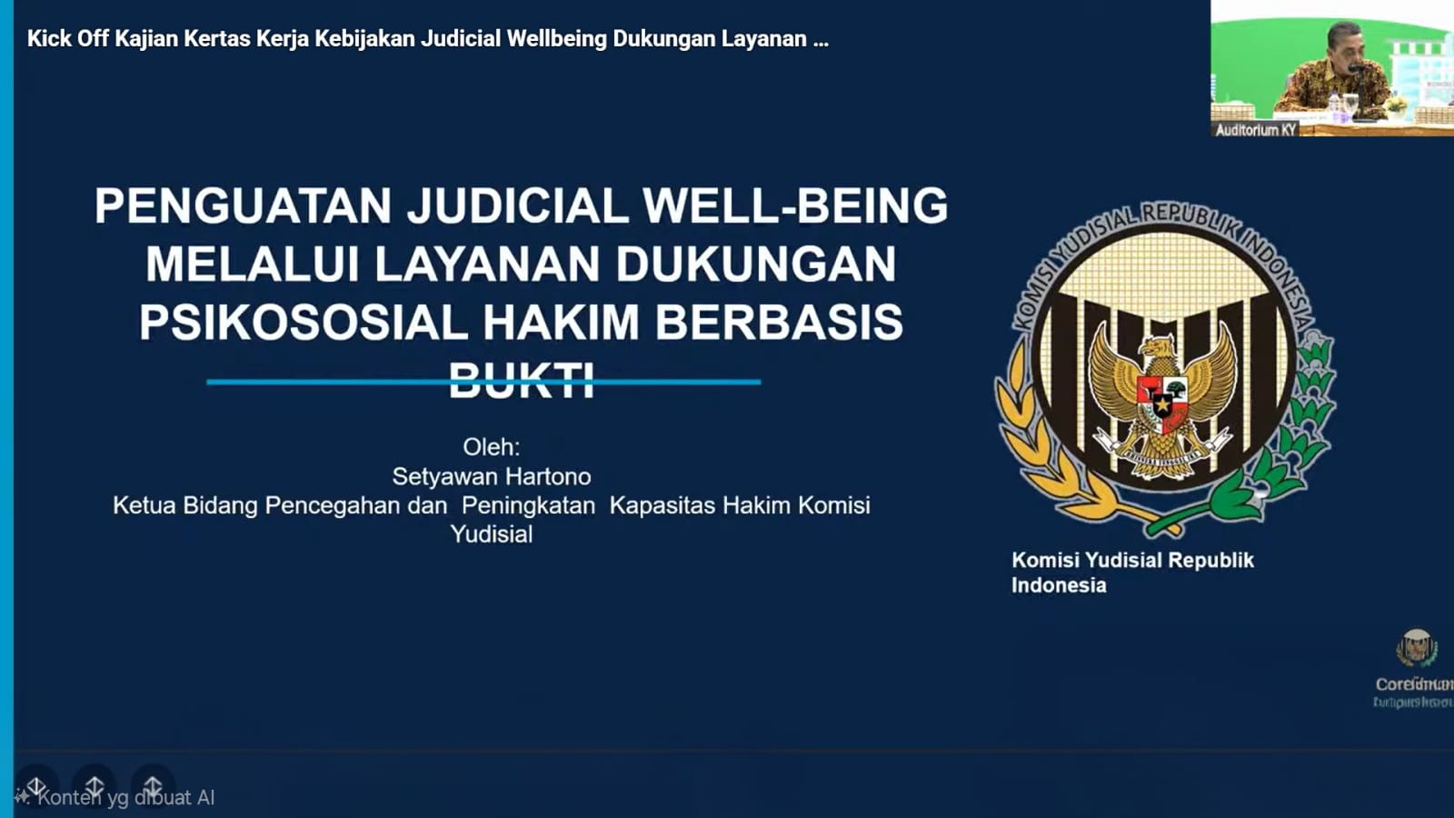 Survey KY 2025 Ungkap 34,7 Persen Hakim Alami Stres Aktif