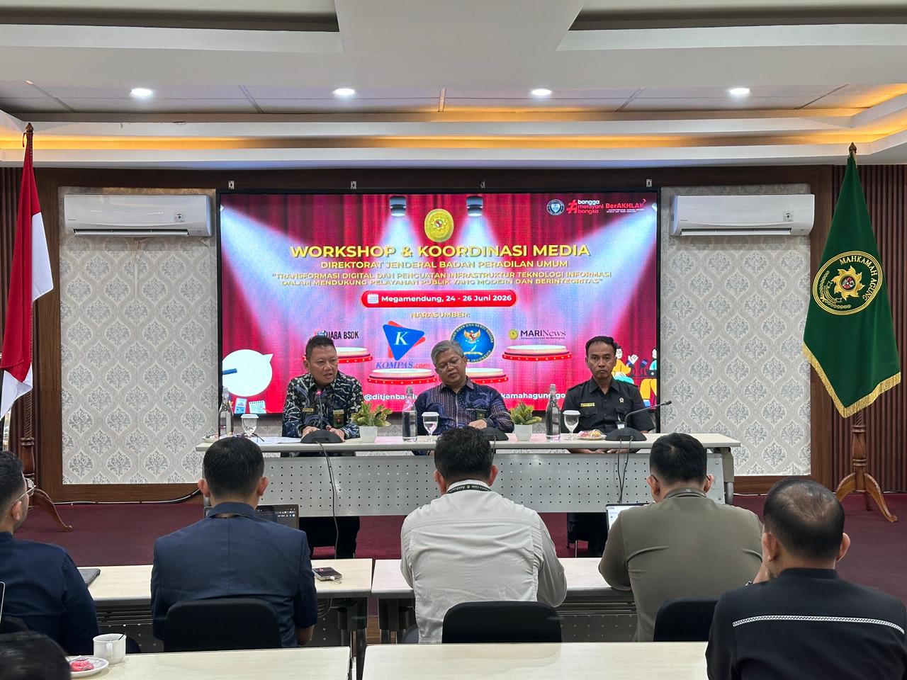 Tancap Gas Perkuat Transformasi Digital, Badilum Gelar Workshop dan Koordinasi Media