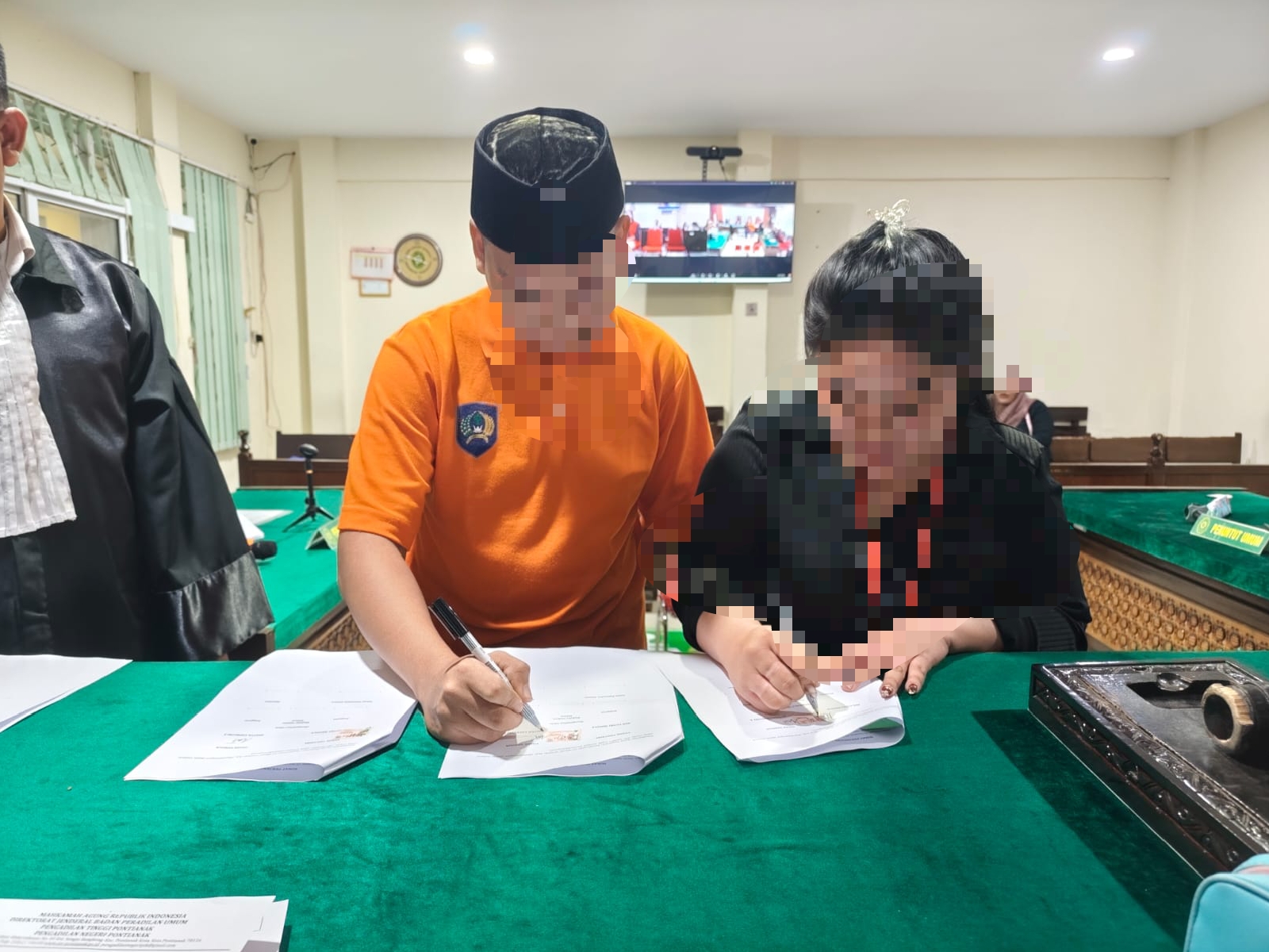 Tanpa Permintaan Ganti Rugi, Isteri Maafkan Terdakwa KDRT di PN Pontianak