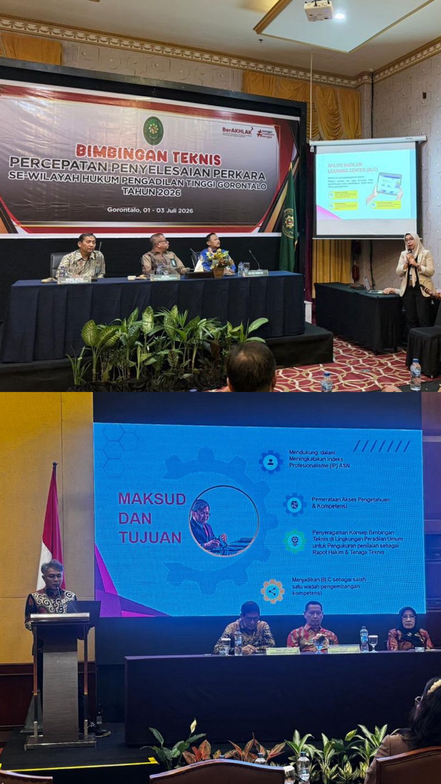 Tingkatkan Kapasitas SDM, PT Bandung & PT Gorontalo Adakan Bimtek lewat BLC